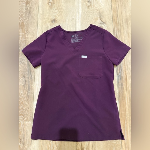 Figs Burgundy Scrub Set - Picture 2 of 5